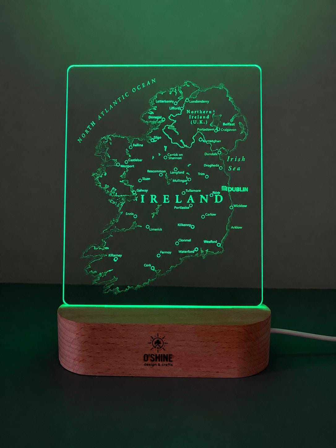 Ireland Map LED ART Light