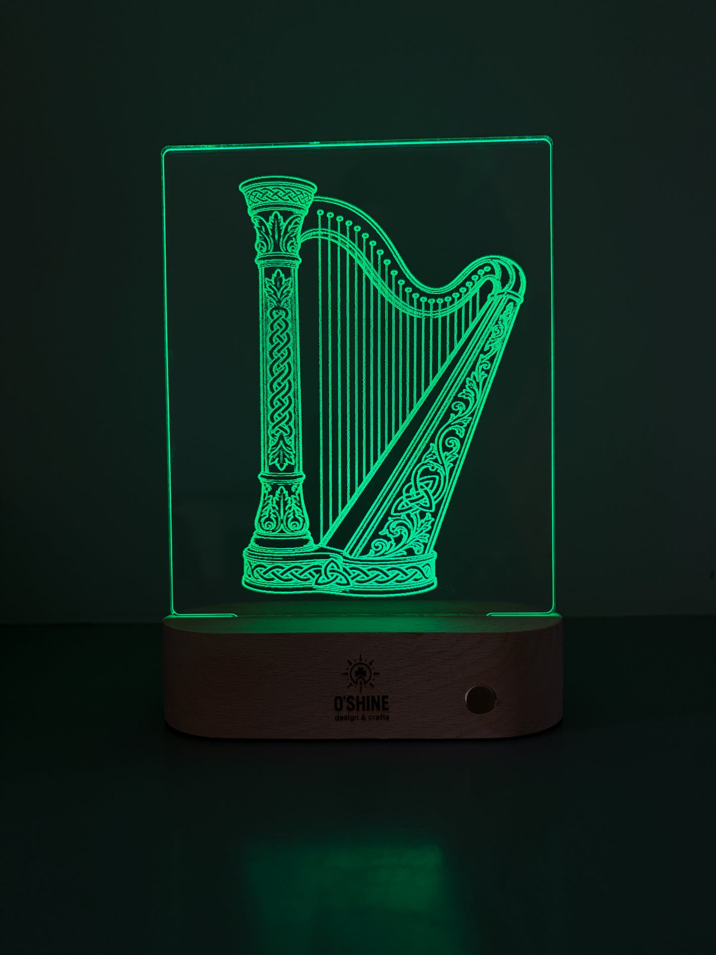 Celtic Harp Glow LED ART Light