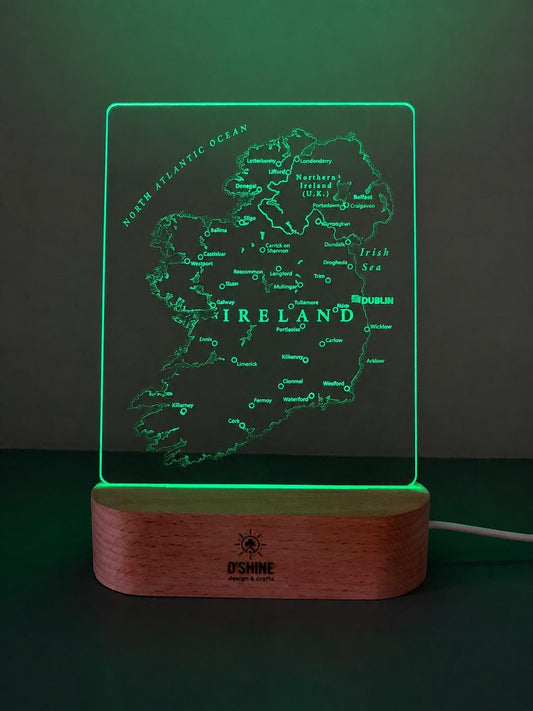 Ireland Map LED ART Light