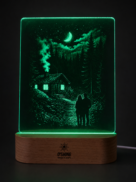 Two Hearts LED ART Light